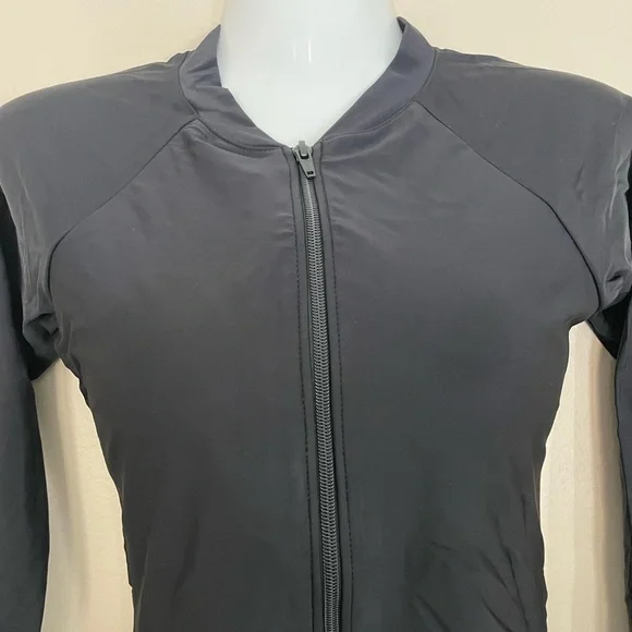 Sz S women’s Ocean Blues one piece Black Long Sleeve Women's Swimsuit Black - Picture 5 of 12